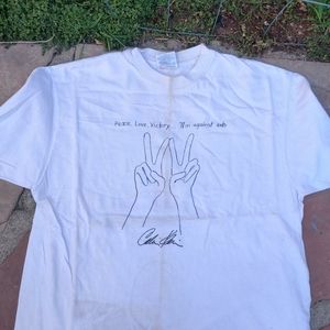 VTG Peace Love and Win Against AIDS Shirt